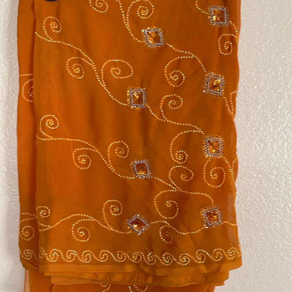 Embroidered saree